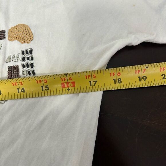 Dolcezza Sequin Logo Scoop Neck Cold Shoulder Top Size Small - Picture 8 of 11